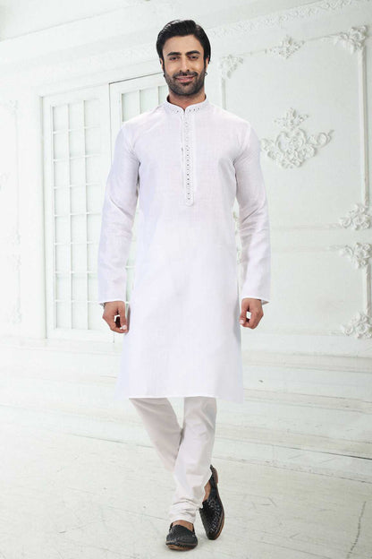 Traditional Linen Cotton kurta Pyjama