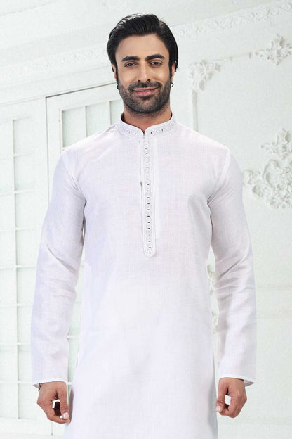 Traditional Linen Cotton kurta Pyjama
