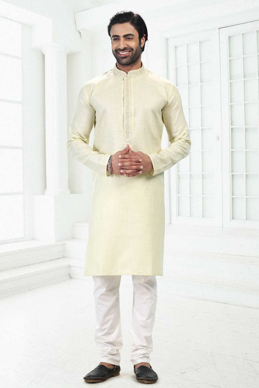 Traditional Linen Cotton kurta Pyjama