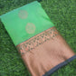 Green Half Silk Handwoven Wedding Festival Heavy Border Saree